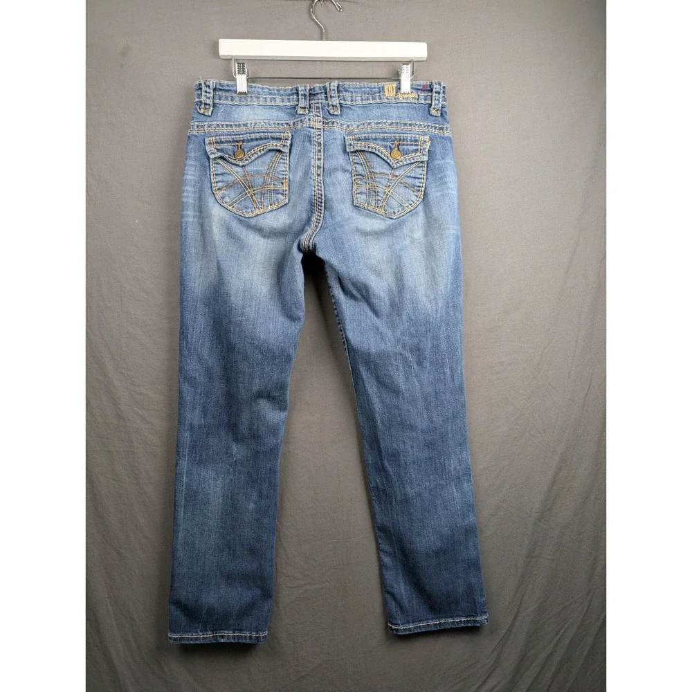 KUT‎ from the Kloth Women Blue Straight Leg Denim Jeans Size 10